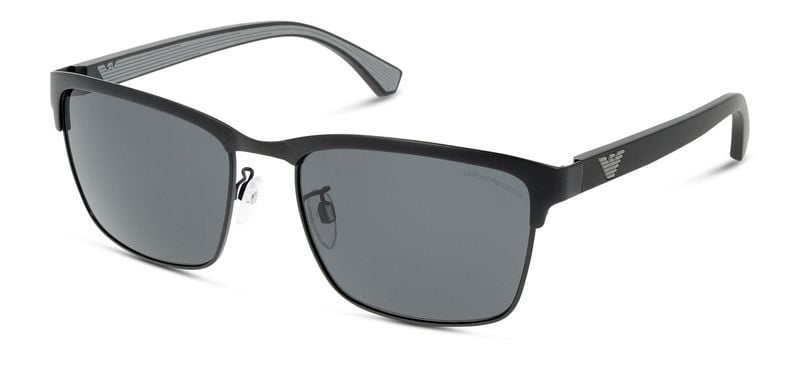 Emporio Armani Rechteckig Sonnenbrillen 0EA2087 Mattschwarz für Herren