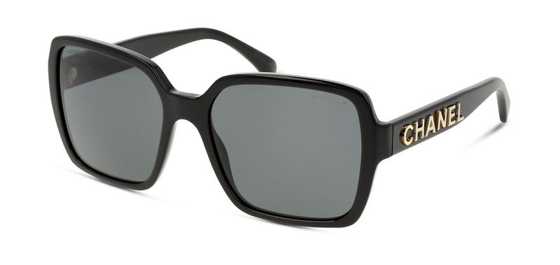 Chanel Rectangle Sunglasses 0CH5408 Black for Woman