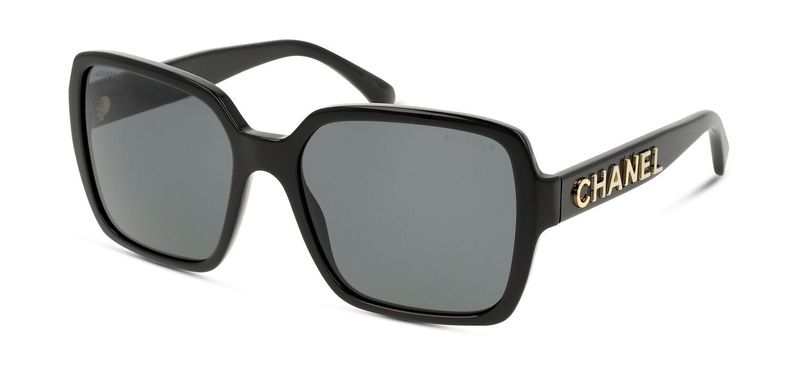 Chanel Carré Sunglasses 0CH5408 Black for Woman