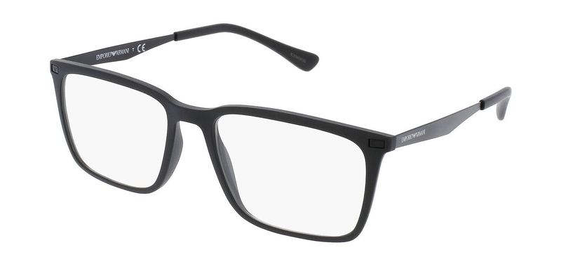 Emporio Armani Rectangle Eyeglasses 0EA3169 Black for Man