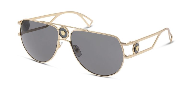 Lunettes de soleil Versace Aviator 0VE2225 Doré pour Homme