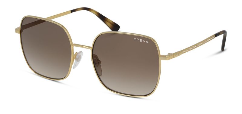 Vogue Rechteckig Sonnenbrillen 0VO4175SB Gold für Dame