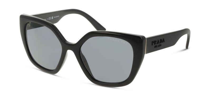 Prada Rectangle Sunglasses 0PR 24XS Black for Woman