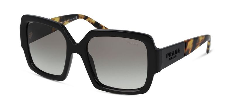 Prada Rectangle Sunglasses 0PR 21XS Black for Woman