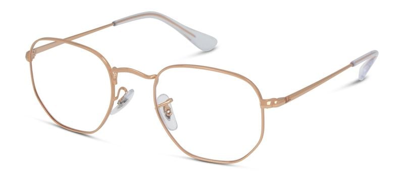 Ray-Ban Rechteckig Brillen 0RX6448 Rosa für Herr-Dame