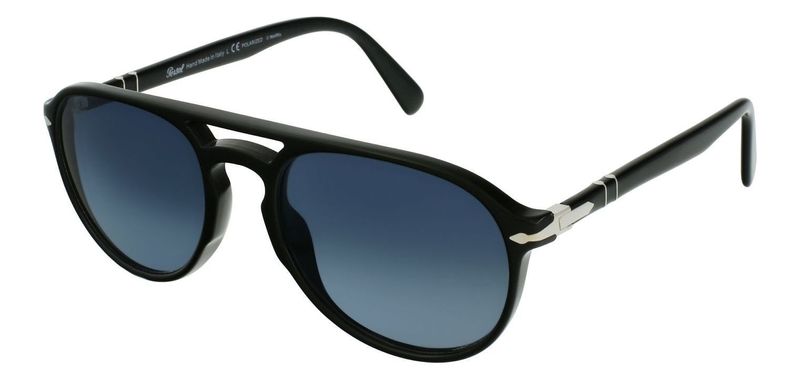 Persol Pilot Sunglasses 0PO3235S Black for Unisex