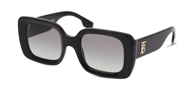 Lunettes de soleil Burberry Rectangle 0BE4327 Noir pour Femme