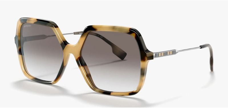 Burberry Rechteckig Sonnenbrillen 0BE4324 Havana für Damen