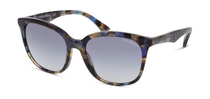 Lunettes de soleil Emporio Armani Rectangle 0EA4157 Bleu pour Femme
