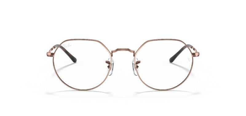 Ray-Ban Rund Brillen 0RX6465 Braun für Damen/Herren