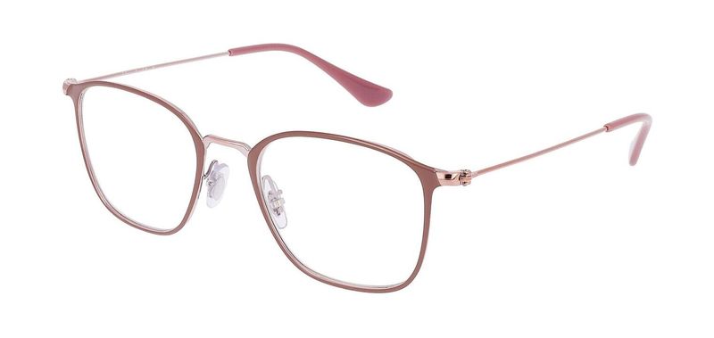 Ray-Ban Rectangle Eyeglasses 0RX6466 Beige for Unisex