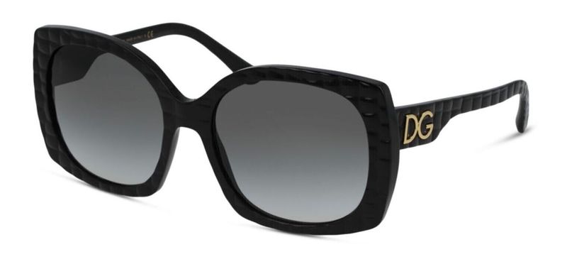 Dolce & Gabbana Rechteckig Sonnenbrillen 0DG4385 Schwarz für Dame