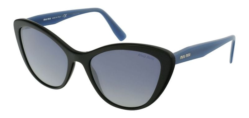 Lunettes de soleil Miu Miu Papillon 0MU 05XS Noir pour Femme