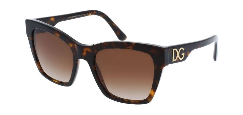 Dolce & Gabbana Rechteckig Sonnenbrillen 0DG4384 Schildpatt für Damen