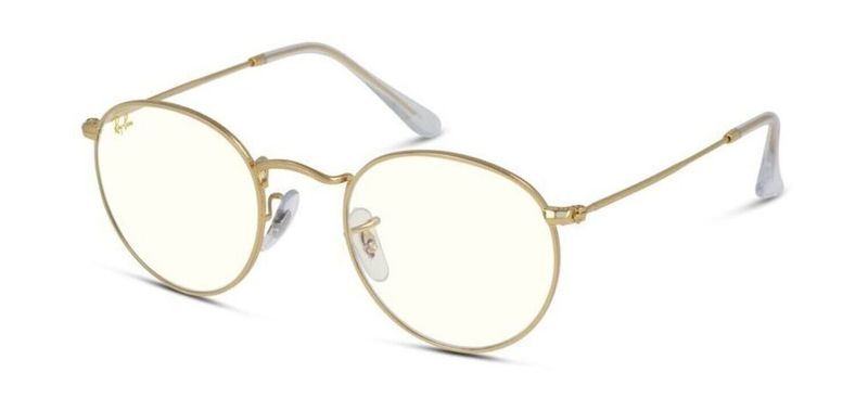 Lunettes de soleil Ray-Ban Ronde 0RB3447 Doré pour Homme