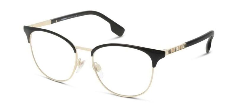 Burberry Rechteckig Brillen 0BE1355 Gold für Dame