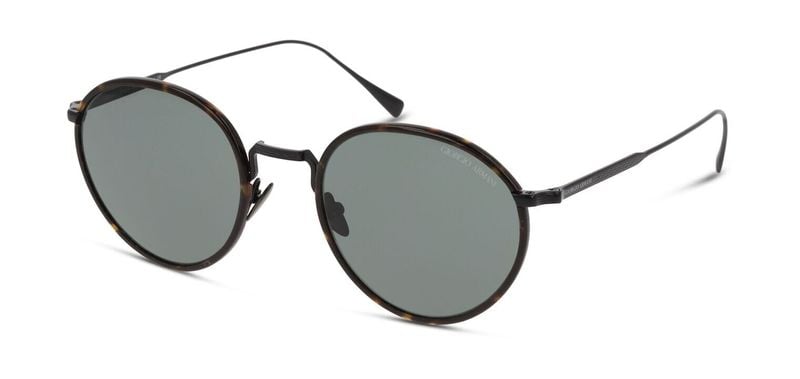 Lunettes de soleil Giorgio Armani Ronde 0AR6103J Noir mat pour Homme