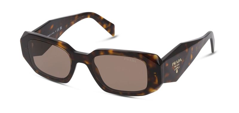 Prada Rectangle Sunglasses 0PR 17WS Tortoise shell for Woman