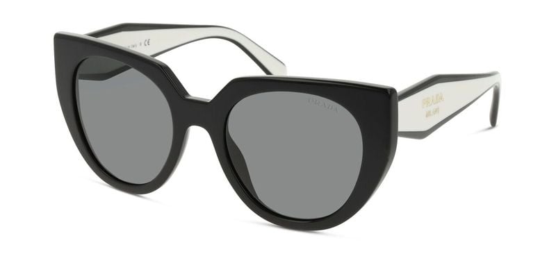 Prada Schmetterling Sonnenbrillen 0PR 14WS Schwarz für Damen