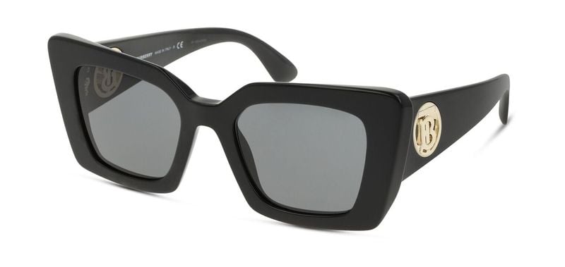 Burberry Rechteckig Sonnenbrillen 0BE4344 Schwarz für Damen