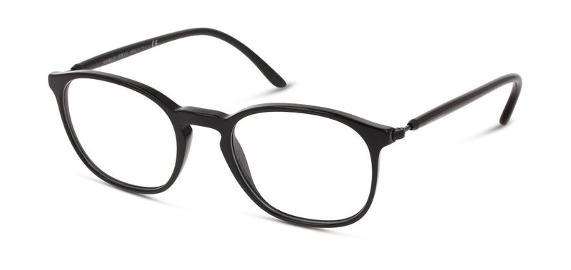Giorgio Armani Round Eyeglasses 0AR7213 Black for Man