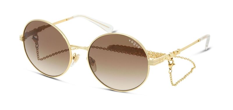 Vogue Round Sunglasses 0VO4227S Gold for Woman