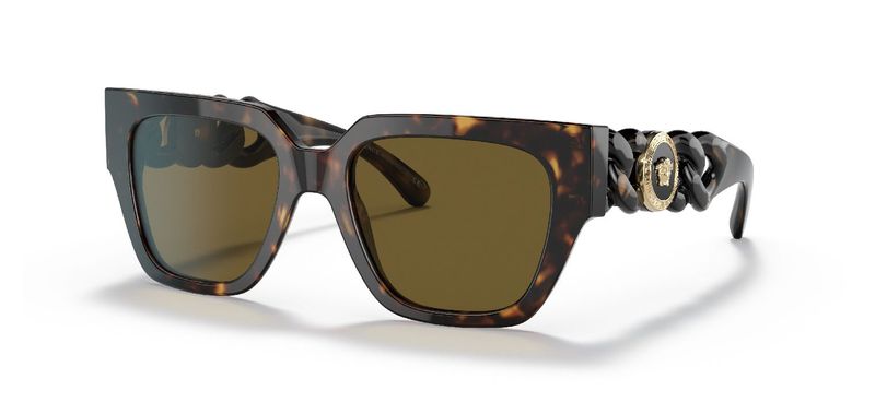 Versace Rechteckig Sonnenbrillen 0VE4409 Schildpatt für Dame