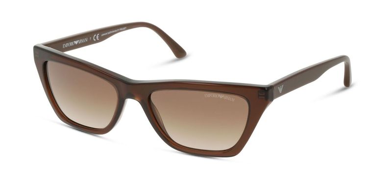 Lunettes de soleil Emporio Armani Papillon 0EA4169 Marron pour Femme