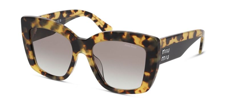 Miu Miu Rectangle Sunglasses 0MU 04WS Tortoise shell for Woman
