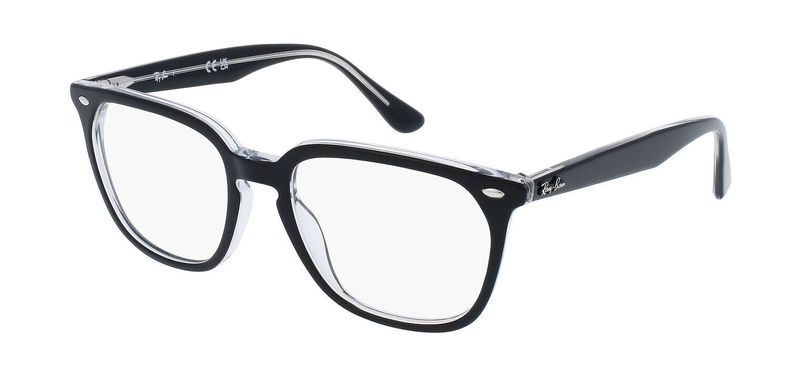 Ray-Ban Rechteckig Brillen 0RX4362V Schwarz für Herr-Dame