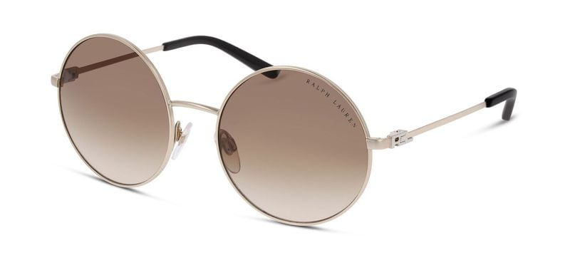Lunettes de soleil Ralph Lauren Ronde 0RL7072 Doré pour Femme