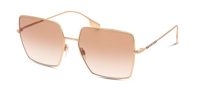 Burberry Rectangle Sunglasses 0BE3133 Pink for Woman