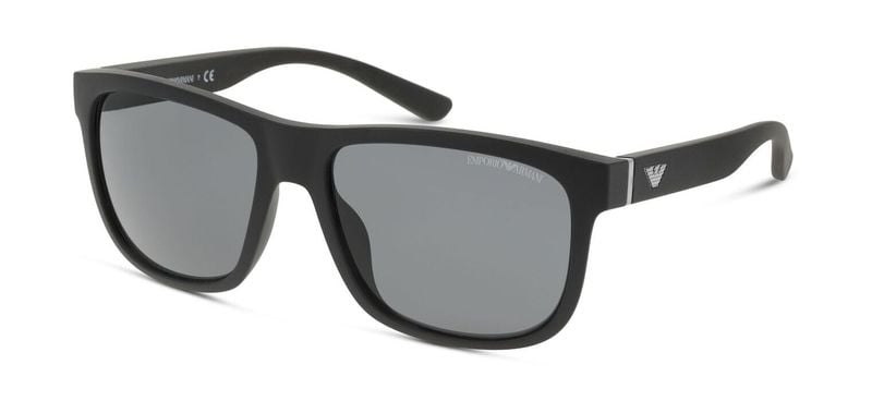 Emporio Armani Rechteckig Sonnenbrillen 0EA4182U Mattschwarz für Herren