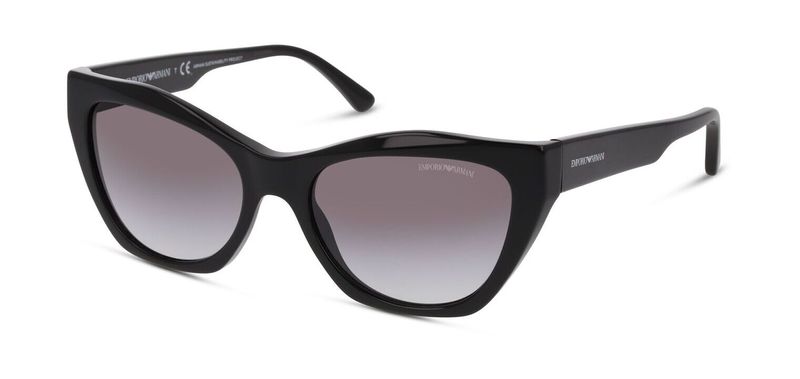 Lunettes de soleil Emporio Armani Papillon 0EA4176 Noir pour Femme