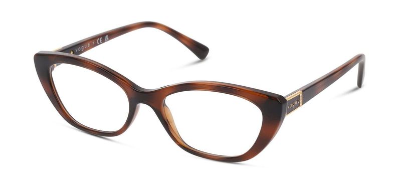 Lunettes de vue Vogue Ovale 0VO5425B Havana pour Femme