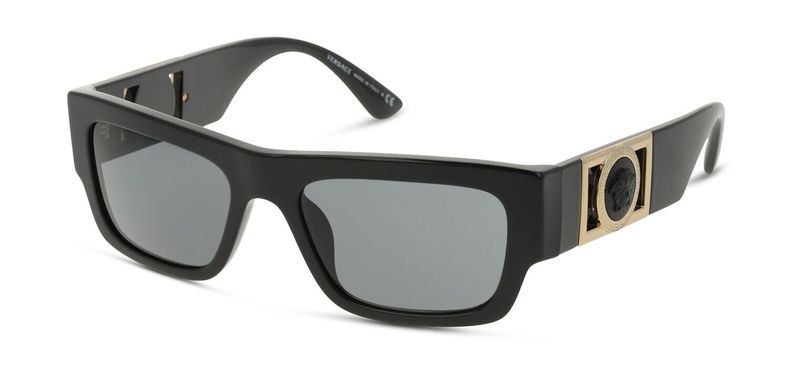 Versace Rectangle Sunglasses 0VE4416U Black for Man
