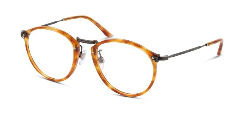 Giorgio Armani Round Eyeglasses 0AR318M Havana for Man