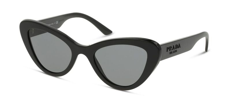 Prada Schmetterling Sonnenbrillen 0PR 13YS Schwarz für Dame