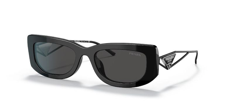 Prada Rechteckig Sonnenbrillen 0PR 14YS Schwarz für Damen