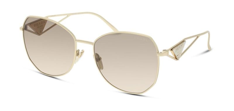 Prada Rectangle Sunglasses 0PR 57YS Gold for Woman