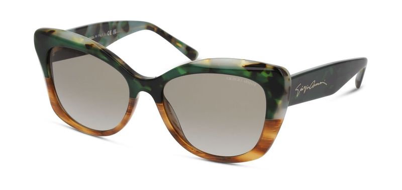 Lunettes de soleil Giorgio Armani Papillon 0AR8161 Vert pour Femme