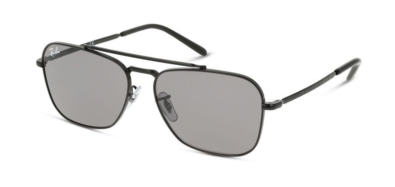 Ray-Ban Rectangle Sunglasses 0RB3636 Black for Unisex