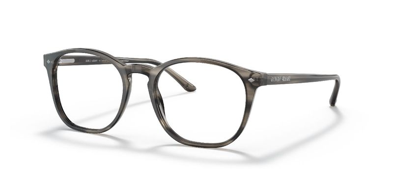 Giorgio Armani Round Eyeglasses 0AR7074 Grey for Man