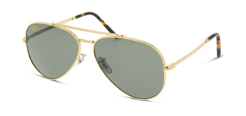 Ray-Ban Pilot Sunglasses 0RB3625 Gold for Unisex