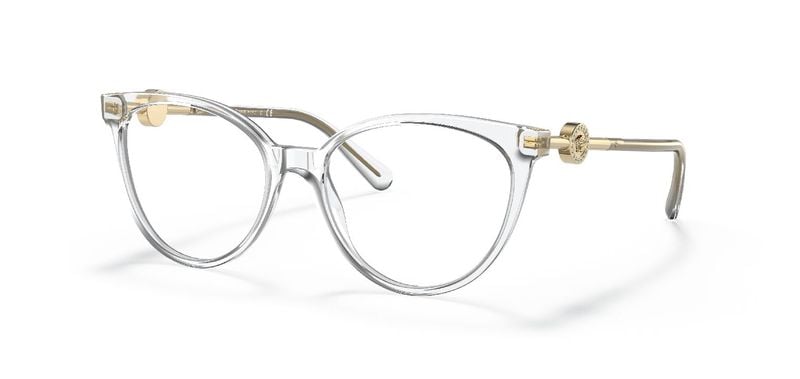 Versace Round Eyeglasses 0VE3298B Transparent for Woman