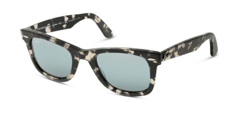 Lunettes de soleil Ray-Ban Wayfarer 0RB2140 Gris pour Homme-Femme