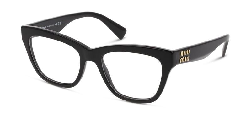 Lunettes de vue Miu Miu Papillon 0MU 03UV Noir pour Femme