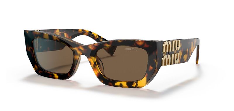 Miu Miu Rectangle Sunglasses 0MU 09WS Tortoise shell for Woman