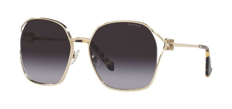 Miu Miu Rechteckig Sonnenbrillen 0MU 52WS Gold für Damen