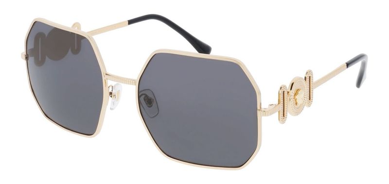 Lunettes de soleil Versace Rectangle 0VE2248 Doré pour Femme